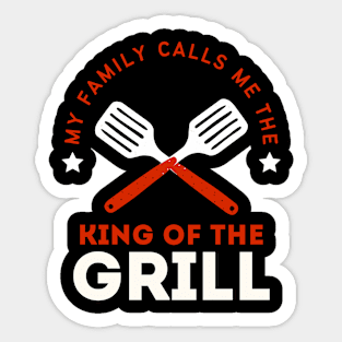 King of the Grill Sticker